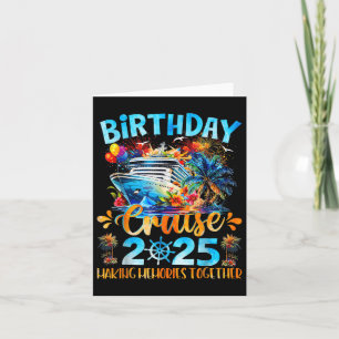 Tarjeta Cruceros por el cumpleaños 2025 para hacer Recuerd