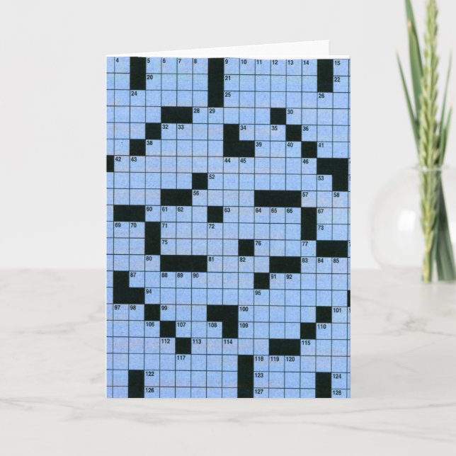 Tarjeta Crucigrama (Anverso)