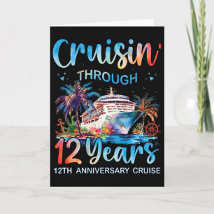 Tarjeta Cruisin a través de 12 años Crucero de aniversario