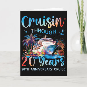 Tarjeta Cruisin a través de 20 años Crucero Aniversario 20