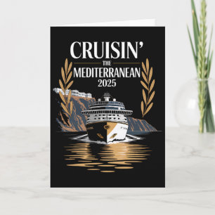 Tarjeta Cruisin 'El Mediterráneo 2025 Crucero Viajes 