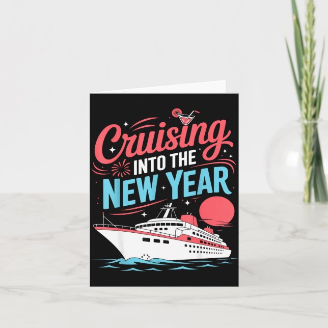 Tarjeta Cruising Into The New Year Trocal Holiday Travel V (Anverso)