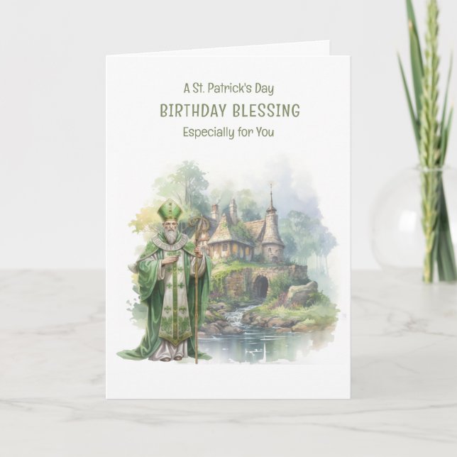 Tarjeta Cruz Celta de los Rosas de cumpleaños del Día de S (Anverso)