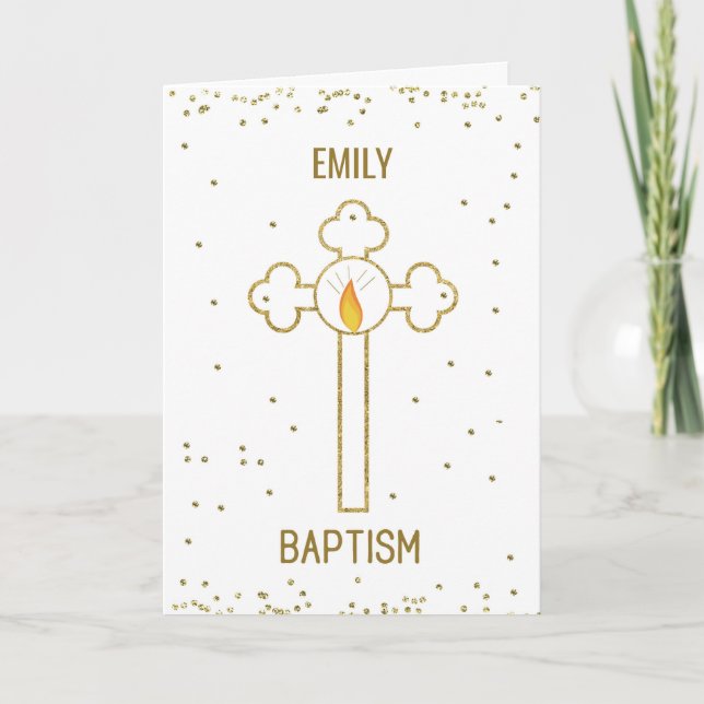 Tarjeta Cruz conocida de encargo del oro de Emily del (Anverso)