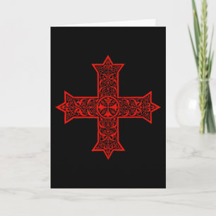 Tarjeta Cruz copta Iglesia ortodoxa copta Cristo oriental