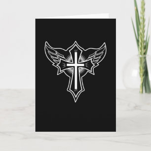 Tarjeta Cruz cristiana