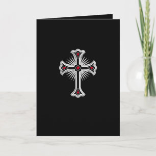Tarjeta cruz cristiana