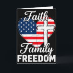 Tarjeta Cruz Cristiana Patriótica De Estados Unidos Libert<br><div class="desc">Cruz Cristiana Patriótica De Estados Unidos Libertad Familia Fe Corazón</div>