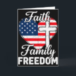 Tarjeta Cruz Cristiana Patriótica De Estados Unidos Libert<br><div class="desc">Cruz Cristiana Patriótica De Estados Unidos Libertad Familia Fe Corazón</div>