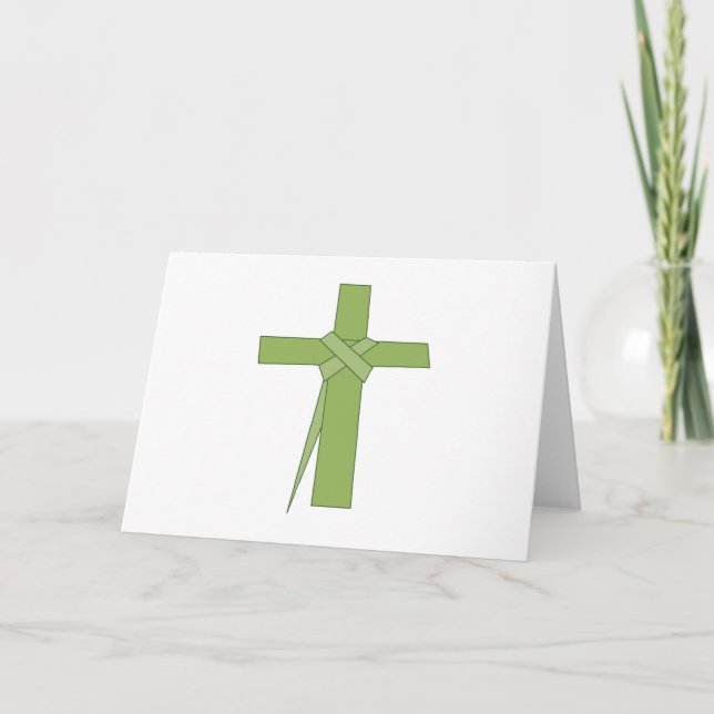 Tarjeta Cruz de hoja de palma (Anverso)