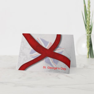 Tarjeta Cruz de la celebración del día de San Jorge de San