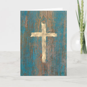 Tarjeta cruz de Relieve metalizado de oro falso