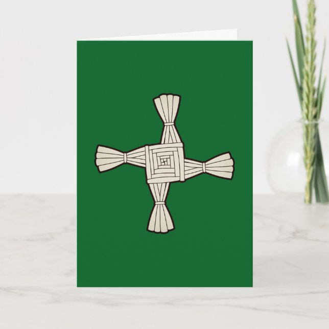 Tarjeta cruz de Santa Brígida (Anverso)