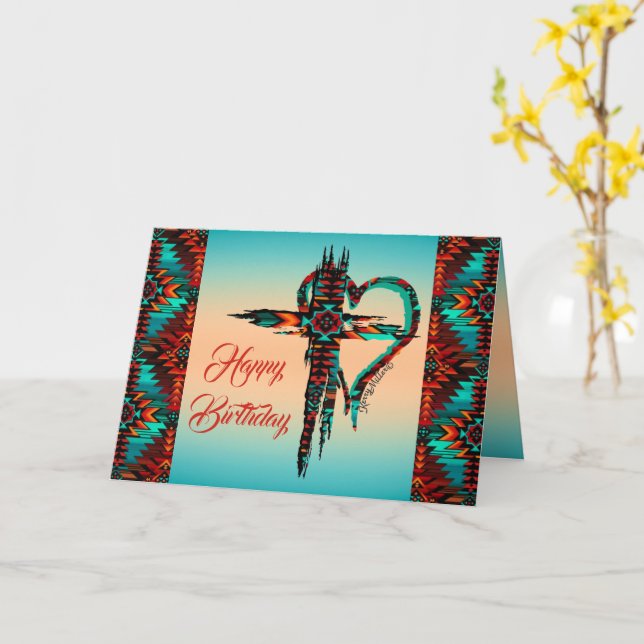 Tarjeta Cruz del Suroeste (flor amarilla)