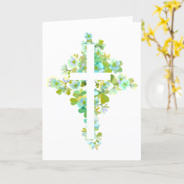 Tarjeta Cruz Floral