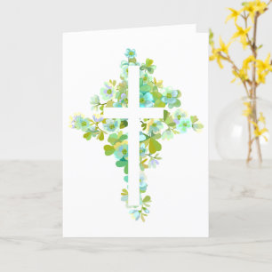 Tarjeta Cruz Floral