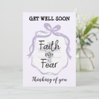 Cruz floral con cita cristiana Get Well Card
