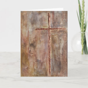 Tarjeta cruzada, carta religiosa, tarjeta de simpa