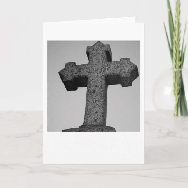 Tarjeta cruzada de piedra (Anverso)