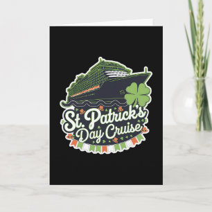 Tarjeta Cruzada del Día de San Patricio Crucero Shamrock I