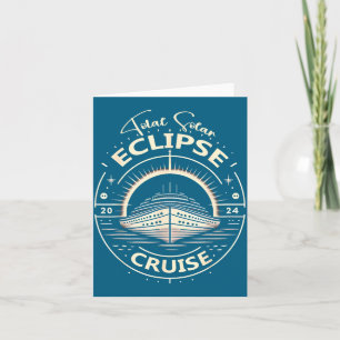 Tarjeta Cruzada del eclipse 2024 divertida eclipse solar t