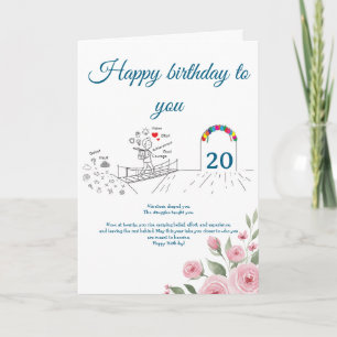 Tarjeta Cruzando el puente hacia adelante, Cumpleaños