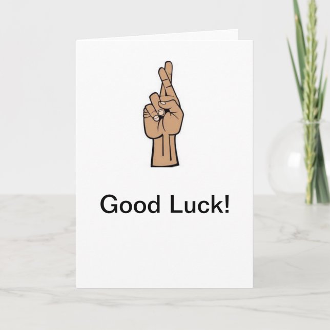 Tarjeta cruzando los dedos (Anverso)