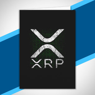 Tarjeta Cryptocurrency Binary Code XRP Hodlers Meme de cri