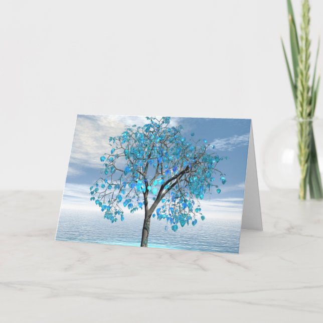 Tarjeta Crystal Blue Tree (Anverso)