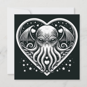 Tarjeta Cthulhu San Valentín Lovecraft Horror