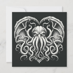 Tarjeta Cthulhu San Valentín Lovecraft Horror