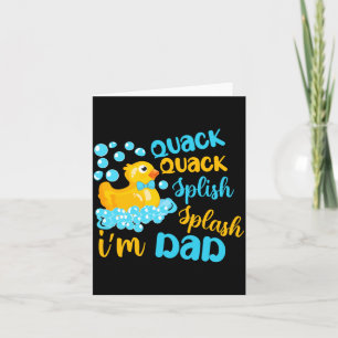 Tarjeta Cuac Cuac Salpica Salpica Papá Pato de Goma