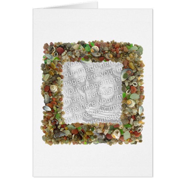 Tarjeta cuadrada de la foto de la ágata (Frente)