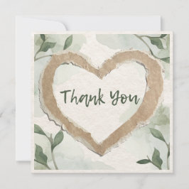 Tarjeta Cuadrada de Nota Plana de Agradecimiento 