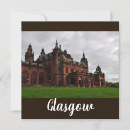 Tarjeta cuadrada plana de vidrio Kelvingrove