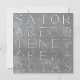 Tarjeta cuadrada Sator Rotas
