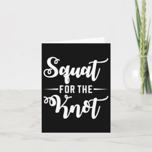 Tarjeta Cuadrado Para El Boda Knot Fitness Bride Groom Wor