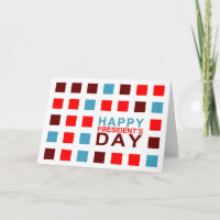 Cuadrados de la MOD de Day de presidente feliz