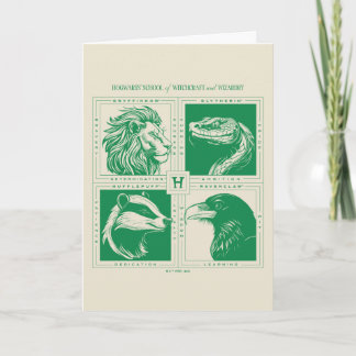 Tarjeta Cuadrícula de animales domésticos HOGWARTS™