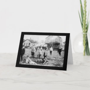 Tarjeta Cuadrilla de muchachos en Cleveland, OH 1911