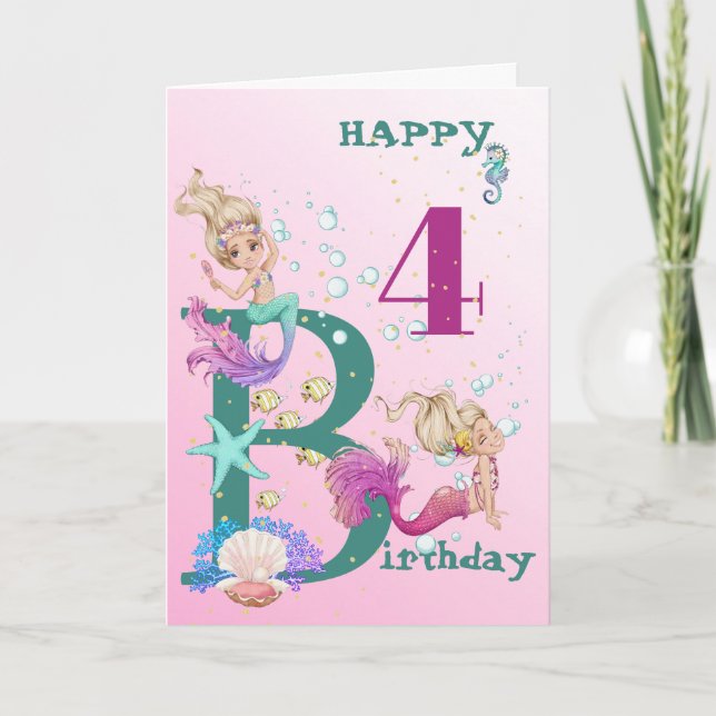 Tarjeta Cuadrillada de edad personal rosa azul de  (Anverso)