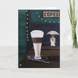 Tarjeta Cuadro de Latte Macchiato por Alfred Fox