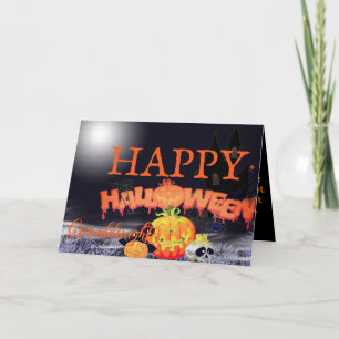 Tarjeta Cuadros calabazas Happy Halloween Card