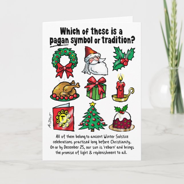 Tarjeta ¿Cuál de estos es pagano? - (Anverso)