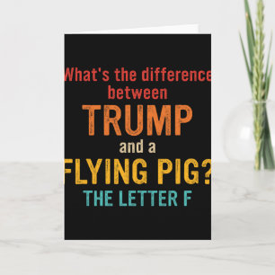 Tarjeta ¿Cuál es la diferencia entre Trump y un P volador