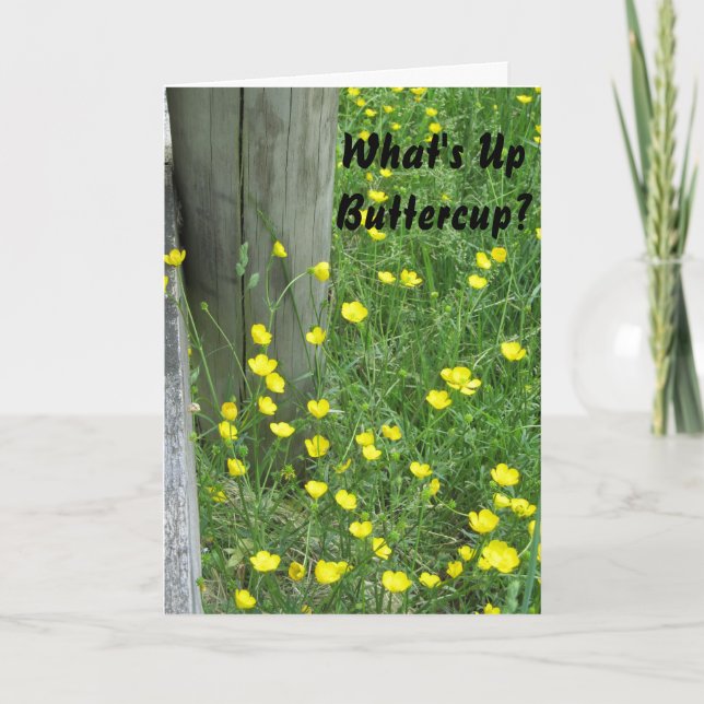 Tarjeta Cuál está encima de Ranúnculo-Sido Missin usted" (Anverso)