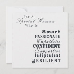 Tarjeta Cualidades motivacionales personalizadas de las gr