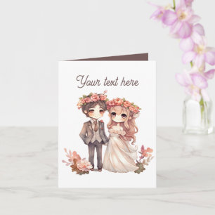 Tarjeta Cualquier propósito añadir mensaje Boda 