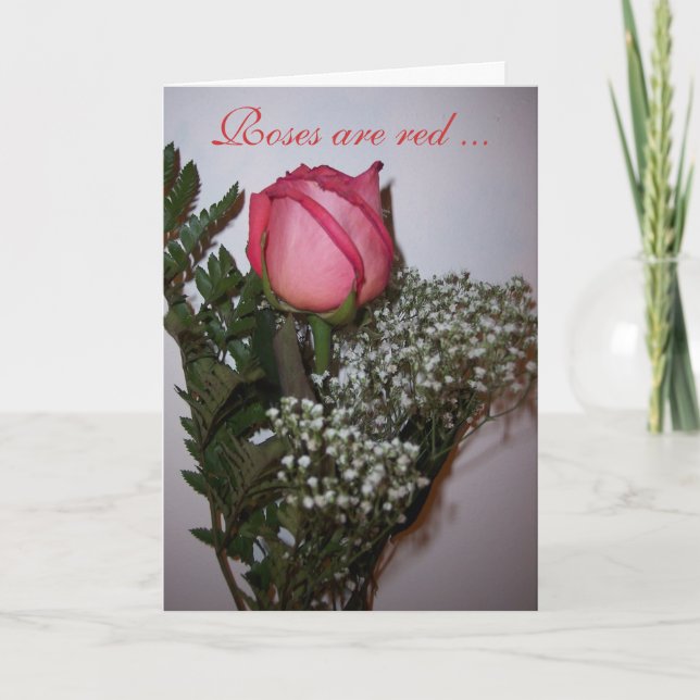 Tarjeta Cualquier Rosa de día (Anverso)