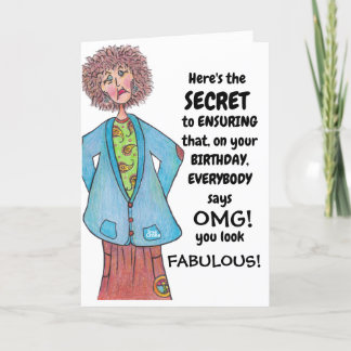 Tarjeta "CUALQUIERA de una cierta edad" Cumpleaños gracios